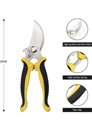 Pruner Bahçe Makası Profesyonel Keskin Bypass Budama Makası Ağaç
