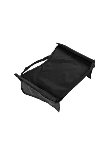 Siyah Çocuk Araba Masa Tepsisi Su Geçirmez Istikrarlı Yumuşak Saklanabilir Araba Tur Tepsisi Yürümeye Başlayan Seyahat Masası Organizatör