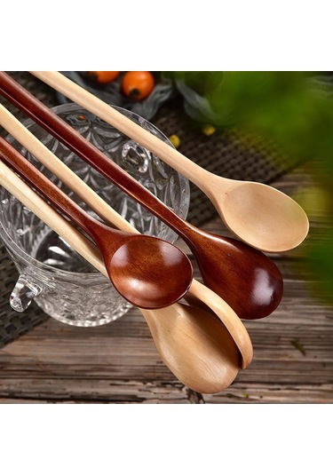 Niandahoome Uzatılmış Saplı Ahşap Bar Mutfağı Kaşığı 175545608