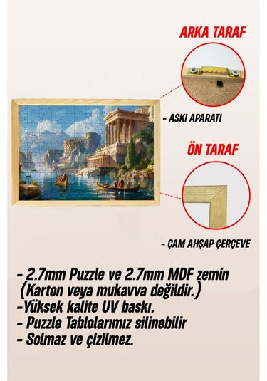 Ahşap Çerçeveli Puzzle - Tablo Hthp - 004 23 X 32 120 Parça