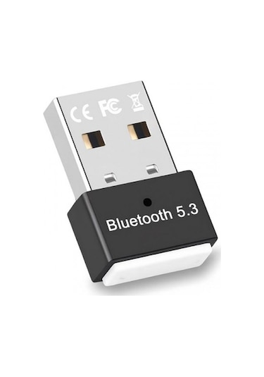 Dual Mod Usb Bluetooth Adaptörü Kablosuz 5.3 Çift Modlu Bt Adaptör Siyah