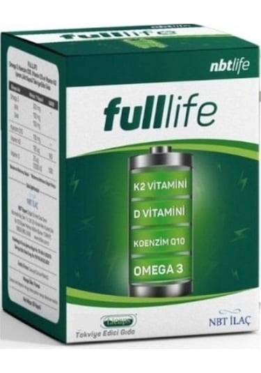 Nbtlife Fulllife Takviye Edici Gıda 30 Kapsül