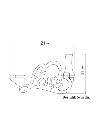 Sevda Gülü Romantik Masa Gece Lambası