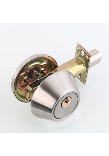 Vkemall Stainless Steel Kilitli Kapı Kolu - Bakır Kilitleyici, 3 Anahtar, 60mm Kenar Mesafesi, Özel Kullanım Odaları İçin Kolay Kurulum