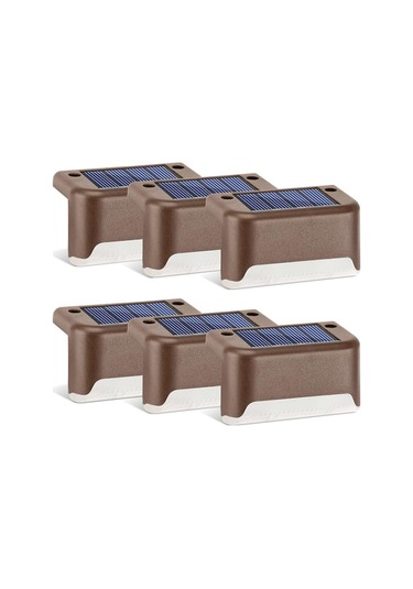 Güneş Enerjili Bahçe Aydınlatma Lambaları - 6 Adet Sıcak Beyaz Işık, Otomatik Açma/kapama, Su Geçirmez