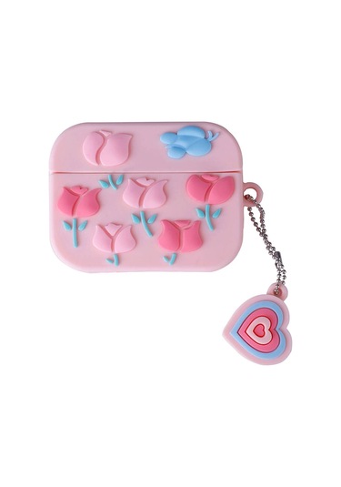 Airpods Uyumlu Pro 2 Zore Tpu Kabartma Figürlü İpli Airbag 37 Silikon Kılıf No59