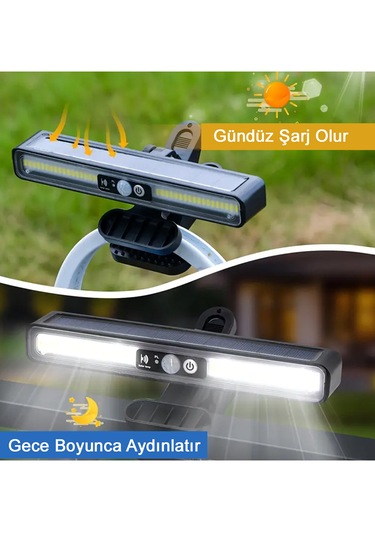 Greentech Güneş Enerjili Hareket Sensörlü Mandallı LED Aydınlatma / GT-SL29