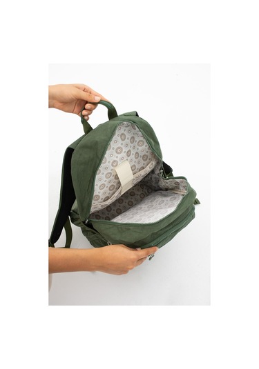 Ultra Hafif Çok Cepli Su Geçirmez Sırt Çantası Unisex Yeşil Model: 571-2e - Yeşil