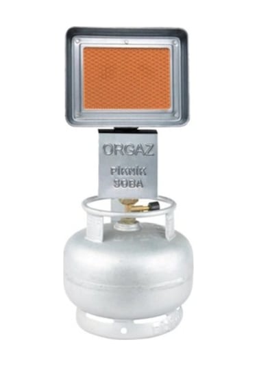 Orgaz SB600 Küçük Tüp için Dar Çember Kamp Piknik Isıtıcı Soba Gri