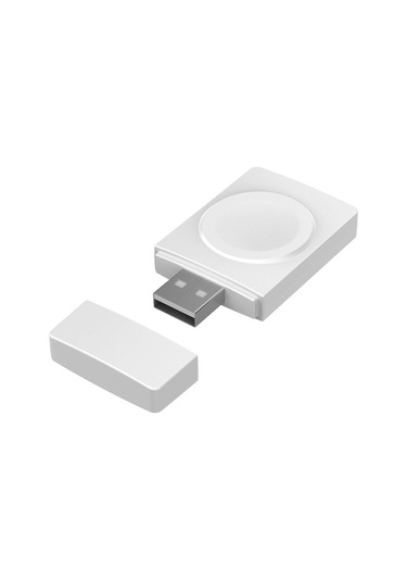 iOs Watch Uyumlu Serisi İçin S02 Usb Magnicy iOs Watch Uyumlu Kart Okuyucu İşlevi İle Kablosuz Şarj Cihazı Beyaz