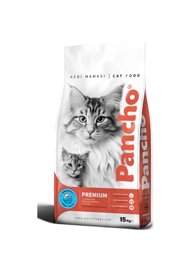 Pancho Somon Balık Etli Yetişkin Kedi Maması 15 KG