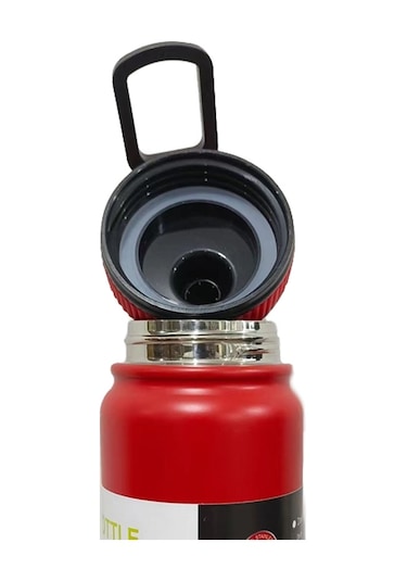 304 Paslanmaz Çelik Yalıtımlı Su Bardağı El Büyük Kapasiteli Açık Hava Sporları Su Isıtıcısı Vakumlu Su Şişesi, Kapasite: 1000ml Gümüş Gri