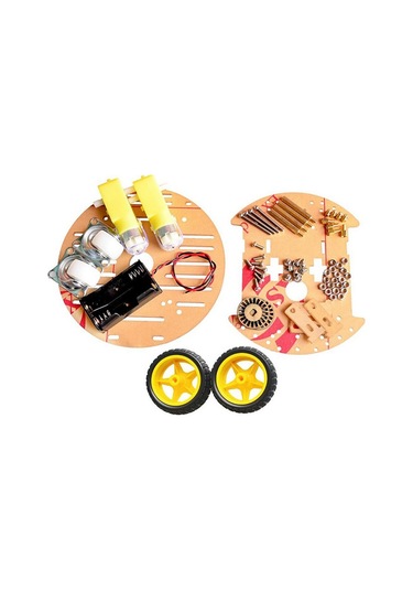 Yuvarlak Şase 2wd Engelden Kaçan Ve Çizgi Takip Eden Wi-Fi Robot