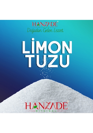 Hanzade Bitkisel Limon Tuzu Toz 1 KG