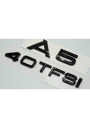 Audi A5 40 Tfsi Parlak Siyah Abs 3m 3d Bagaj Yazı Logo