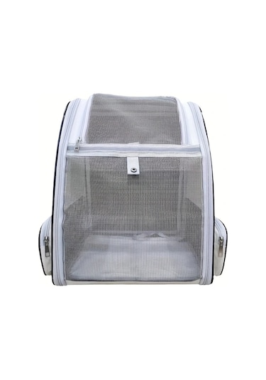 Honeybeeshop Siyah Nefes Alabilir Kedi Sirt Cantasi Tasinabilir Katlanabilir Kedi Tasima Cantasi Seyahat Icin Guvenli Malzemelerden Uretilmistir