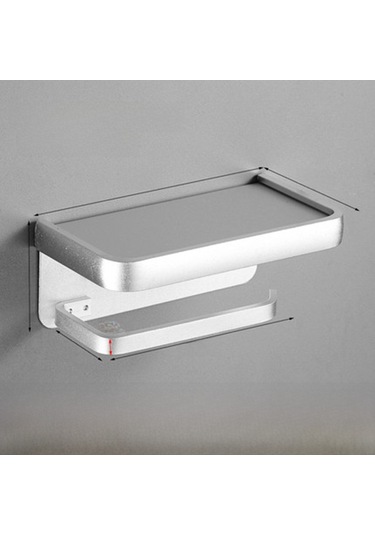Skycity Banyo Tuvalet Kağıdı Tutucu, Gümüş İki Katlı Uzay Alüminyum, Dayanıklı Malzeme, Telefon Ve Küçük Eşya Depolama, Kolay Kurulum, Modern Tasarım Diğer