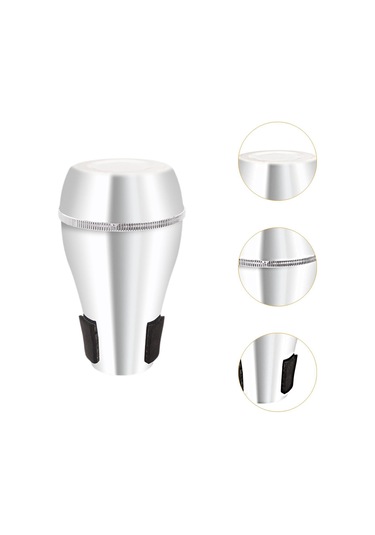 Homyl Trombon Düz Sessiz Taşınabilir Profesyonel Sesi Gümüş