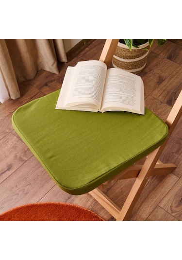 Evidea Soft Dinant Sandalye Minderi - Yeşil - 38x38 Cm Yeşil