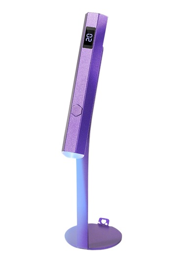 Skycity Portatif Şarjlı Işık Tedavi Lambası, 230mah Pil, 20/60s Zamanlama, Demirli Ayak, Mor Renk