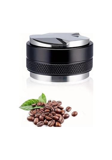 Honeybeeshop 58 Mm Ayarlanabilir Basınçlı Çift Başlı Espresso Tamper 51 53 58mm Alüminyum Alaşımlı Kahve Değirmeni Ev Restoran Kullanımı Ahşap