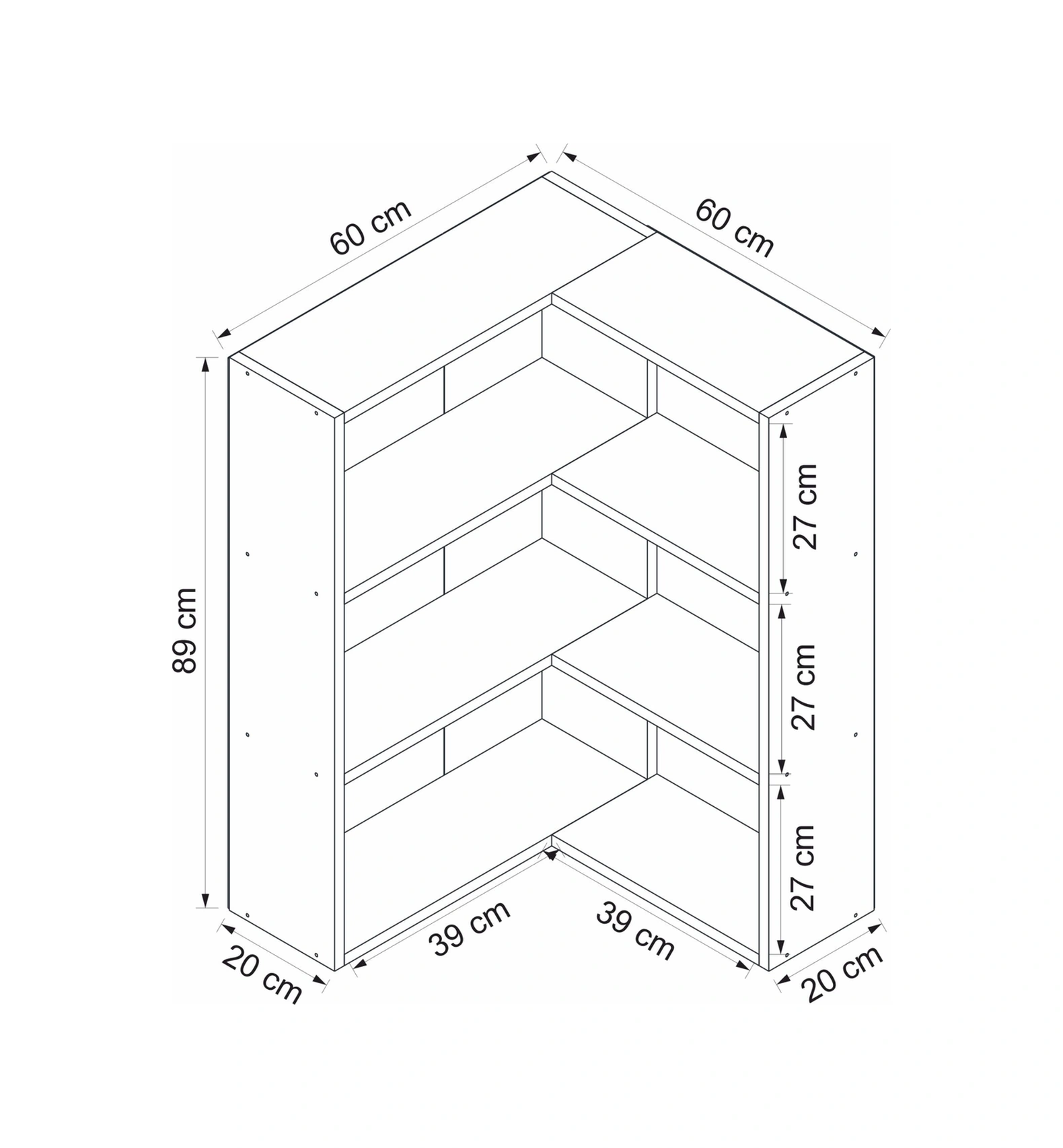Adel Köşe Set 2 - Beyaz Beyaz