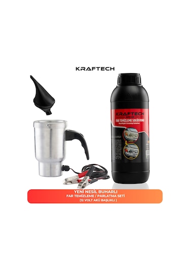 Kraftech Buharlı Far Temizleme Far Parlatma Seti 12v
