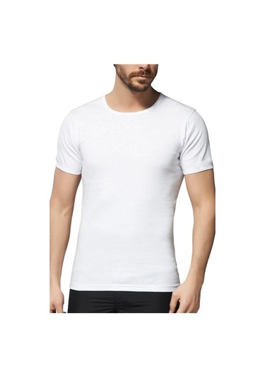 6 Adet Güryıldız Büyük Beden Erkek Penye Bisiklet Yaka Atlet24006 001