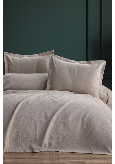 Aren 2 Parça Tek Kişilik Pike Takımı 180x240 Cappucino Cappuccino