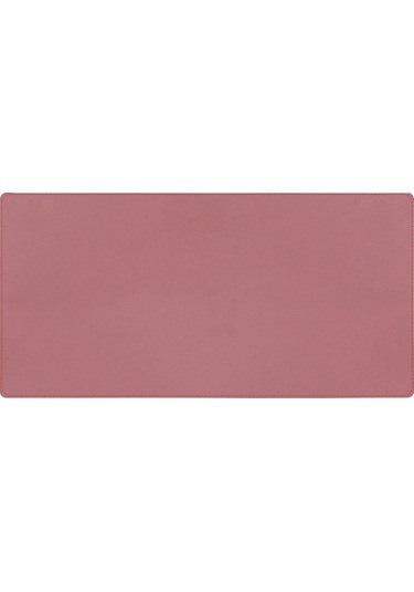Geeksen Çift Taraflı Mantar Ve Pu Deri Ofis Matı - Su Geçirmez, 60x35cm Pembe