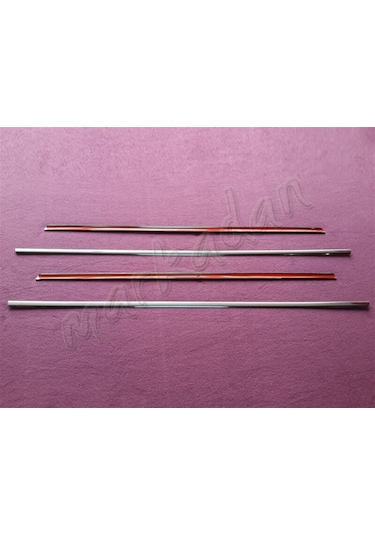 Woc Chrome Mercedes E Klasse W124 Krom Cam Çıtası 1984-1995 4 Par