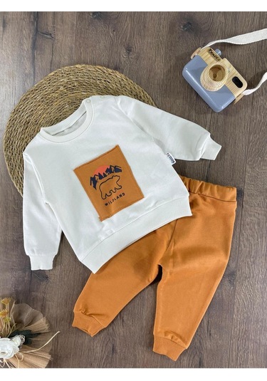 Dear Desenli Mevsimlik 2li Takım Kahve