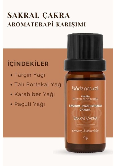 Bade Natural Sakral Çakra Aromaterapi Karışımı 10 ML