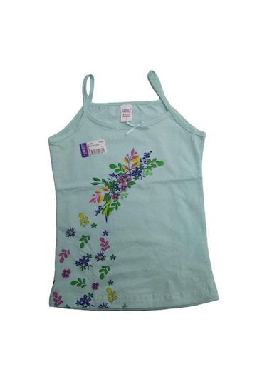 Sedef Yıldızı 12 Adet Ip Askılı Kız Çocuk Likralı Atlet 10