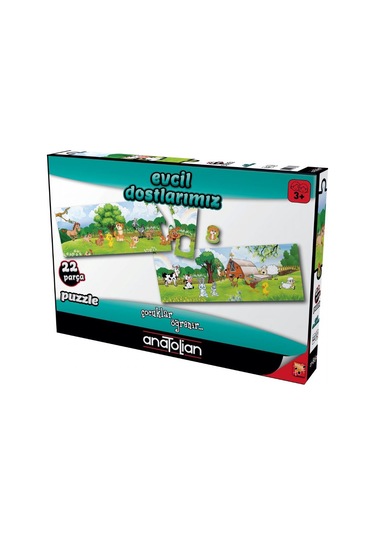 Anatolian 22 Parça Evcil Dostlarımız Çocuk Puzzle