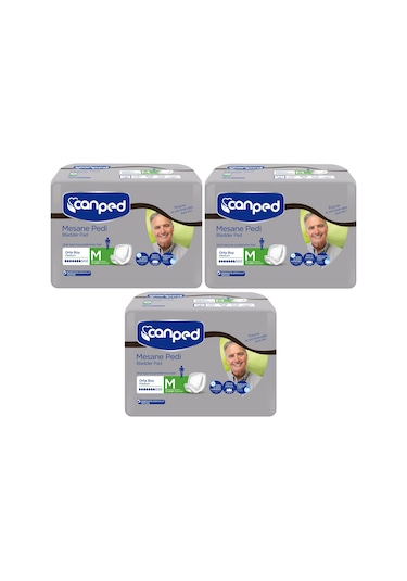 Canped Erkek Mesane Pedi Orta Boy M 12'Li x 3 36 Adet