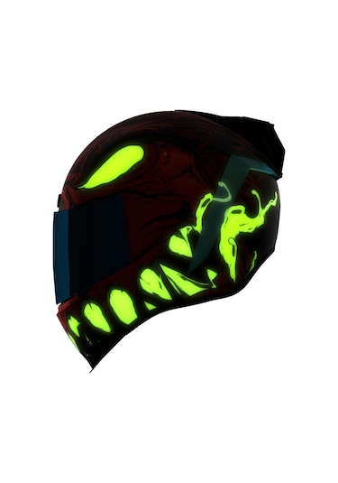 Icon Airform Manik Rr Mıps Kapalı Motosiklet Kaskı Siyah Kırmızı Mavi Siyah - Kırmızı