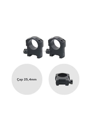 Vector Optics Tactical 25.4mm Medium Mark Weaver Dürbün Montaj Halkası Sctm-37 Siyah
