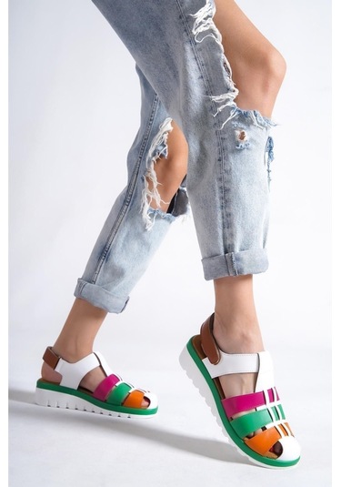 Megan Kadın Hafif Tabanlı Şık Ve Tarz Comfort Gladyatör Sandalet 001