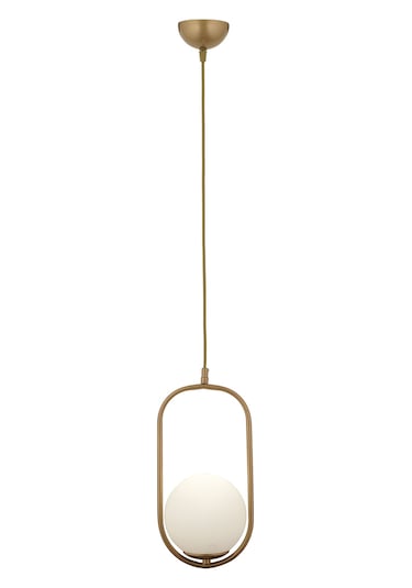 Lorin Tekli Eskitme Sarkıt Beyaz Camlı Modern Sarkıt Mutfak Salon Sarkıt Avize