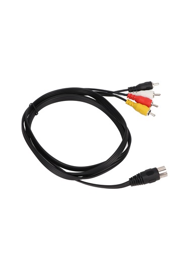 Konesam 1.5m Dın 5pın Erkekden 4rca Erkeğe Ses Bağlantı Kablosu - Saf Bakır Çekirdekli, Çift Koruma, Pvc Malzeme, Plug & Play