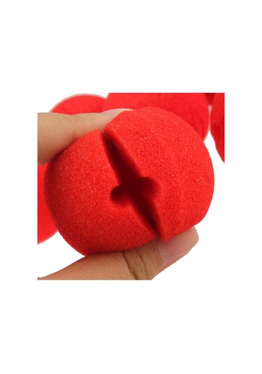 Sünger Palyaço Burnu 5 Cm Kırmızı Renk 2 Adet