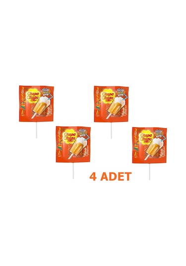 Chupa Chups 3d Fızzy Drinks Portakal Aromalı Lolipop Şeker 15 G X 4 Adet