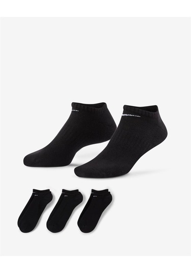 Nike Everyday Cushioned Unisex Siyah 3 Lü Çorap Sx7673-010 V2-siyah Siyah