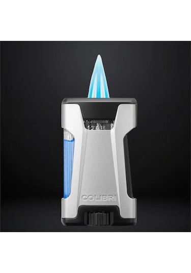 Colibri Rebel Çift Jet Puro Çakmağı Gri