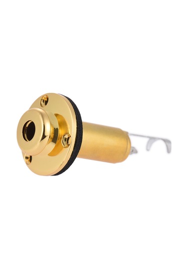 Wezone Gitar End Pin Soketi, Bakır Vücut, Altın Kaplama, Mono, 6cm Uzunluk, Kolay Kurulum, Ses Kalitesi Artırıcı