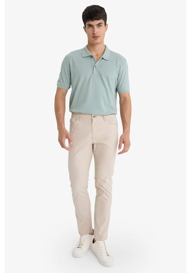DeFacto Regular Fit Polo Yaka Kısa Kollu Basic Düz Pike Kumaş Tişört C1293AX24SPGR488 DeFacto Regular Fit Polo Yaka Kısa Kollu Basic Düz Pike Kumaş Tişört C1293AX24SPGR488