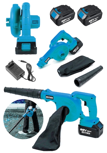 Steiner ST-88V Akülü Hava Körüğü Yaprak Üfleme Makinesi Mavi