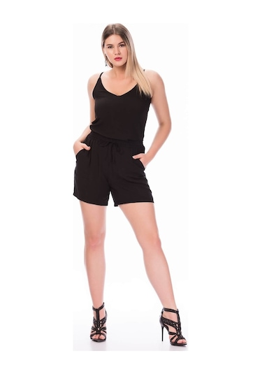 Myline Beli Lastikli Cepli Şort (532247506)