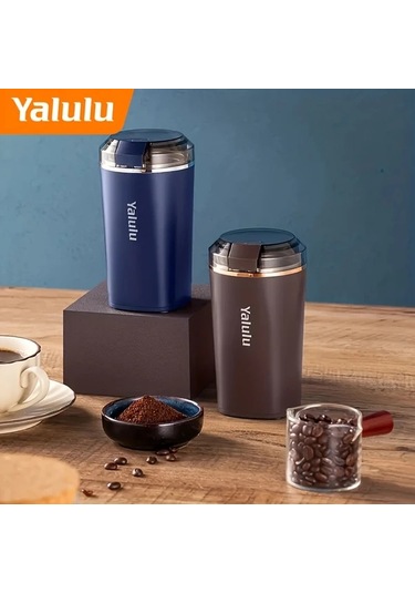 Honeybeeshop 21000 Rpm Çok Fonksiyonlu Elektrikli Kahve Değirmeni Yalulu Yuvarlak Şekil 110 130v Us Plug Coffee Color Ahşap